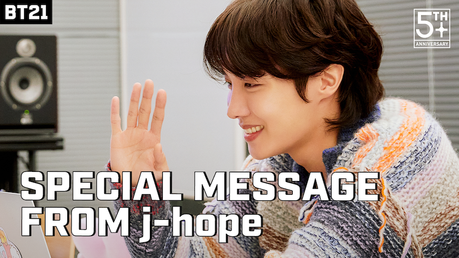 💌 A Surprise Message from #jhope (Cheering for the BT21 LIVE SHOW)